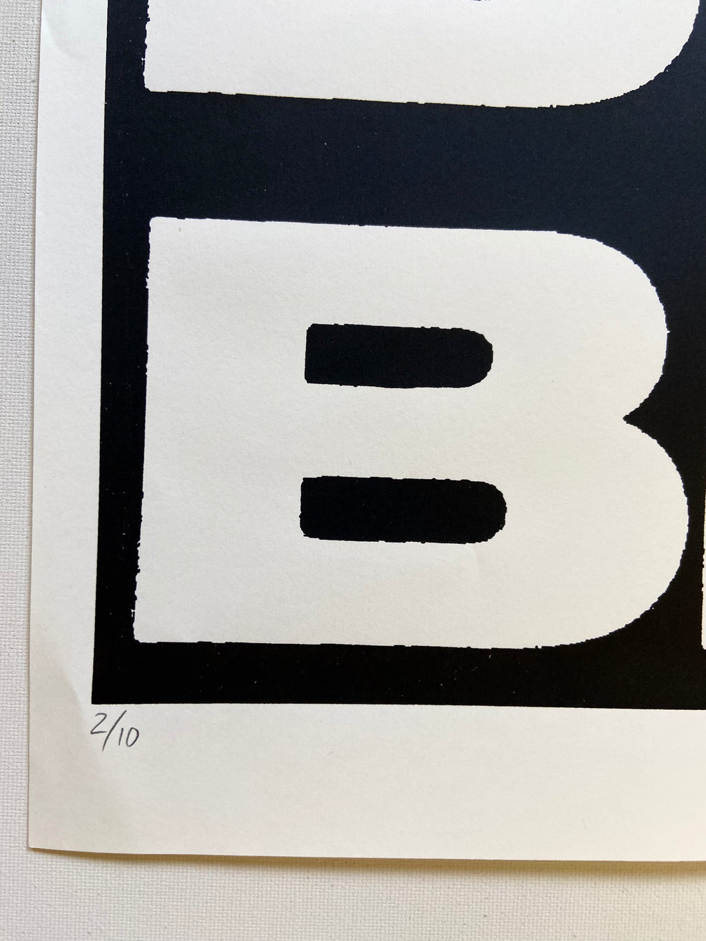 Numbered edition screen print 