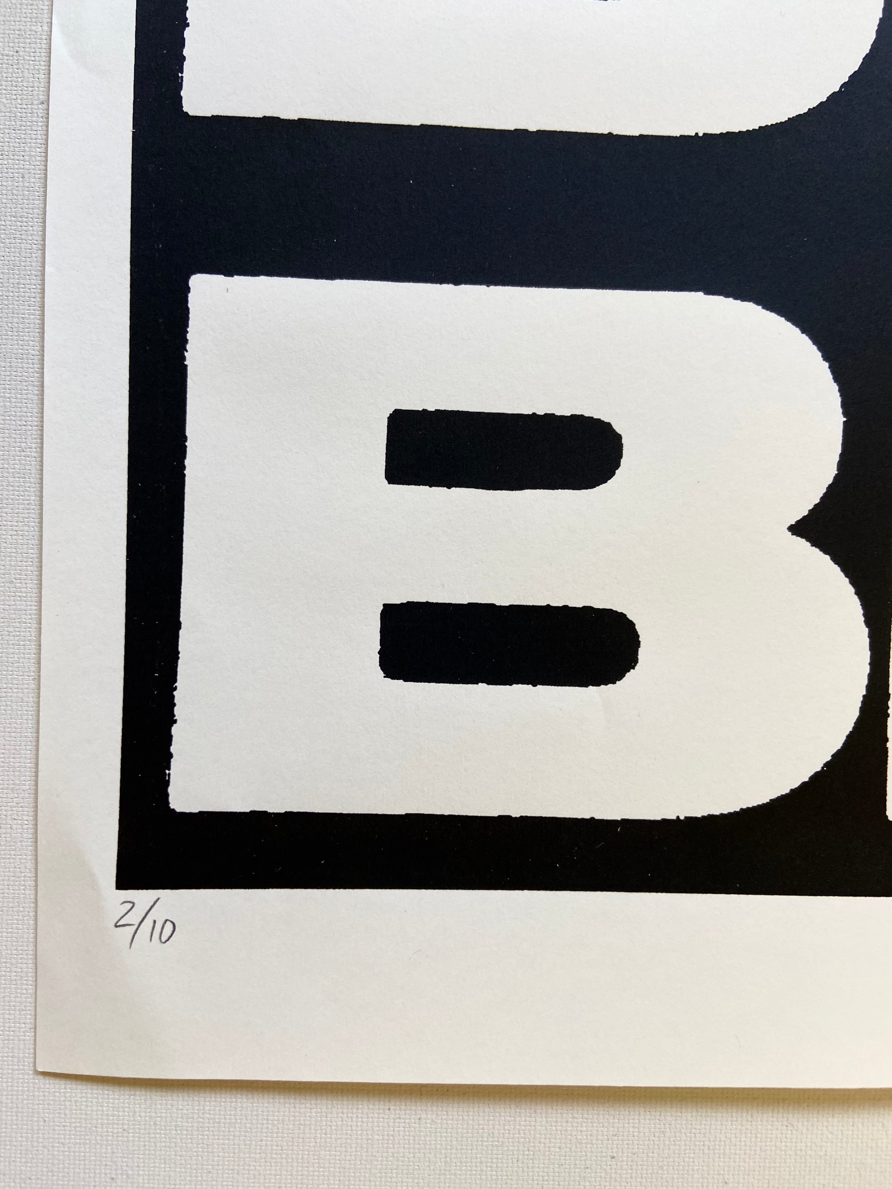 Numbered edition screen print 