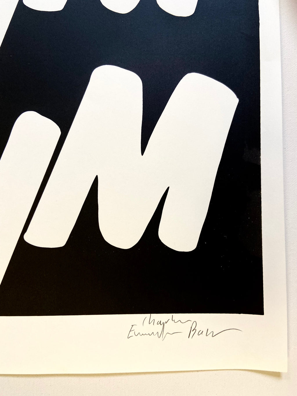 Signed screen print by artist charlie Evaristo Boyce