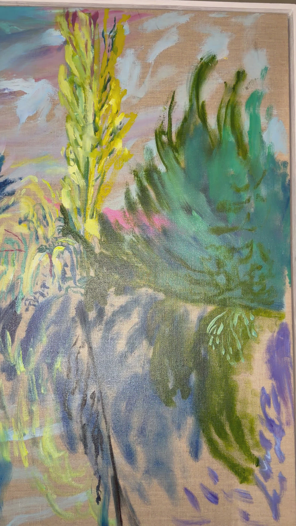 Eure Valley, after Monet original oil painting inspired by Normany France by artist Hannah Rollings