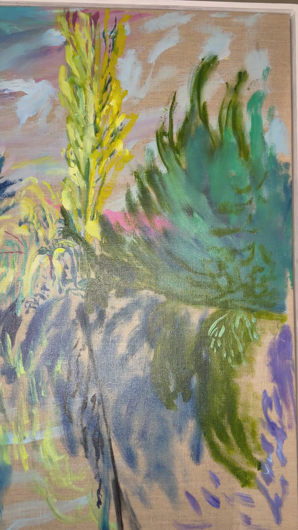Eure Valley, after Monet original oil painting inspired by Normany France by artist Hannah Rollings